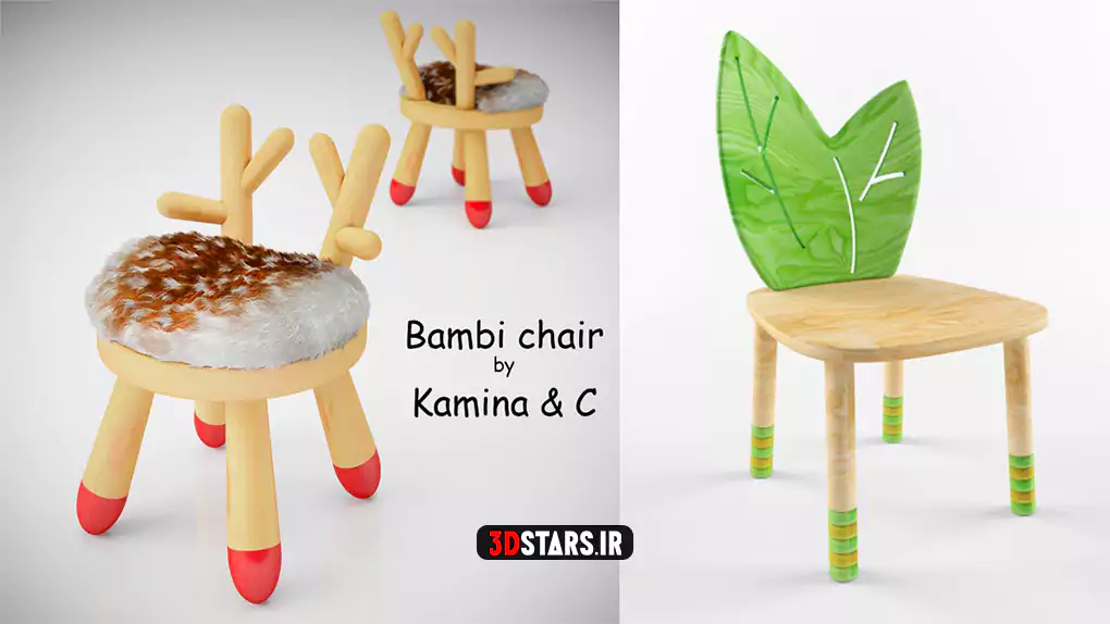 دانلود 31 مدل سه بعدی میز و صندلی اتاق کودک