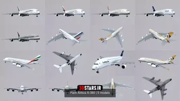 دانلود مدل سه بعدی هواپیما ایرباس