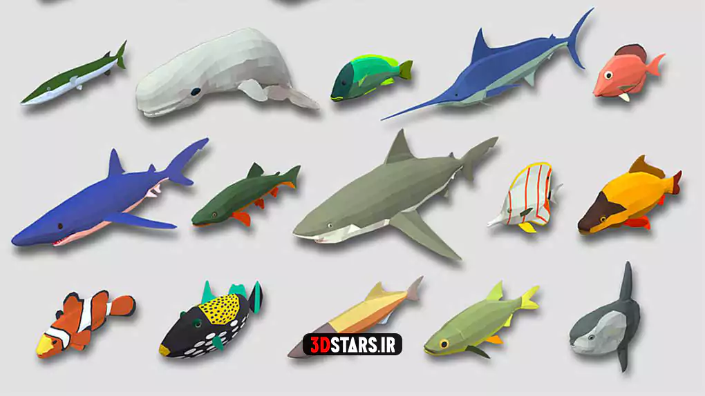 آبجکت ماهی انیمیت شده