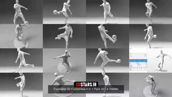 دانلود مدل سه بعدی کاراکتر فوتبالیست برای پرینت سه بعدی