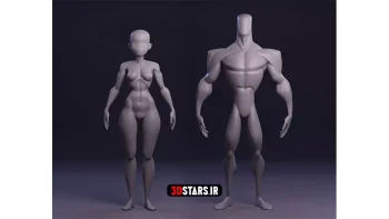 دانلود مدل سه بعدی کاراکتر زن و مرد