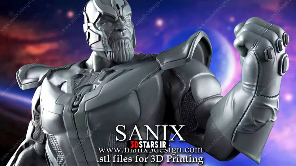 آبجکت کاراکتر Thanos برای پرینت سه بعدی