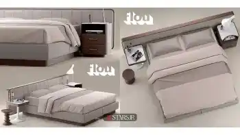 آبجکت تخت خواب مدرن 11