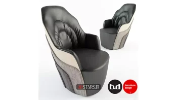 دانلود مدل سه بعدی صندلی چرم مدرن 1