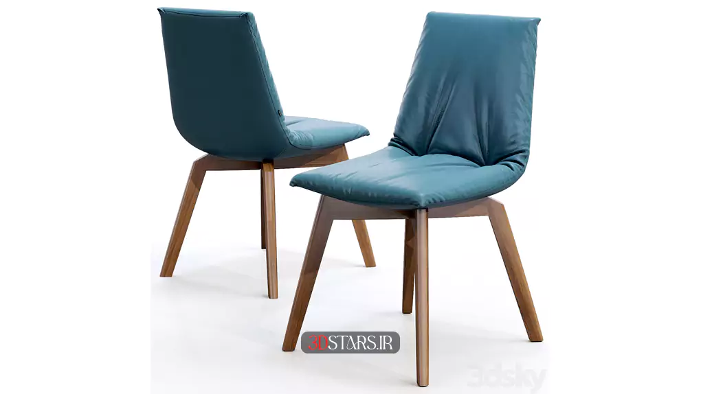 مدل سه بعدی صندلی چرم مدرن 13