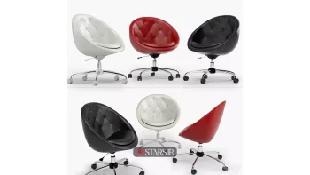 مدل سه بعدی صندلی اداری مدرن 2