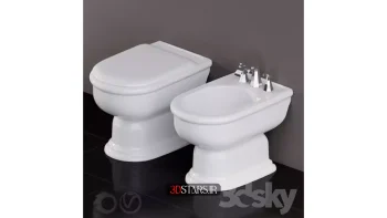 دانلود مدل سه بعدی توالت فرنگی 2