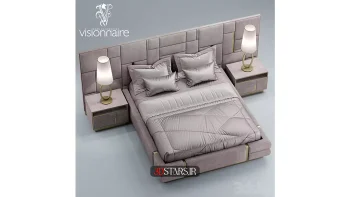 دانلود مدل سه بعدی تخت خواب کلاسیک 16