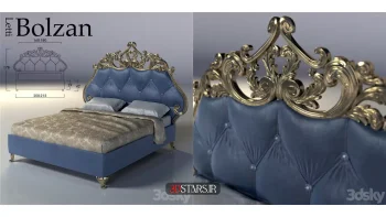 دانلود مدل سه بعدی تخت خواب کلاسیک 28