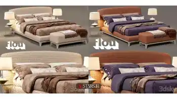 آبجکت تخت خواب کلاسیک 21
