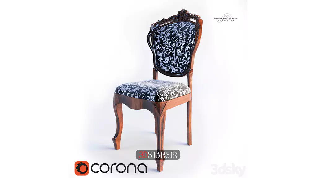 مدل سه بعدی صندلی کلاسیک 10