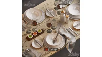 آبجکت میز غذا کلاسیک 7