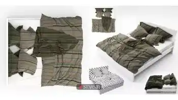 دانلود مدل سه بعدی تخت خواب مدرن 30