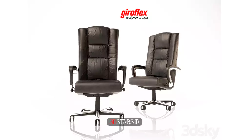 مدل سه بعدی صندلی اداری مدرن 4