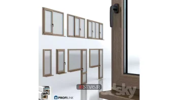 مدل سه بعدی پنجره مدرن 2