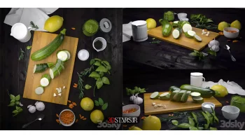 مدل سه بعدی سبزیجات 2