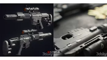 مدل سه بعدی اسلحه 6