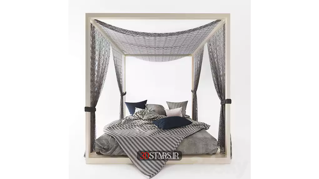 دانلود مدل سه بعدی تخت خواب مدرن 54