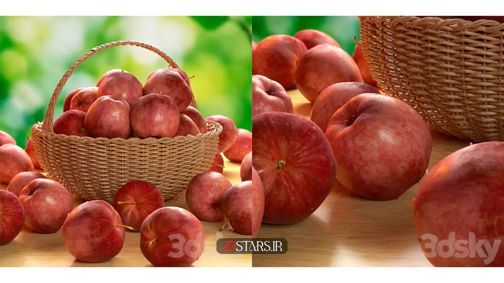 مدل سه بعدی سیب 2