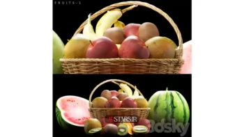 مدل سه بعدی میوه 2