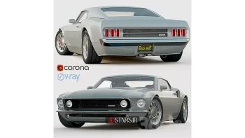 دانلود مدل سه بعدی ماشین Ford Mustang Mach 40