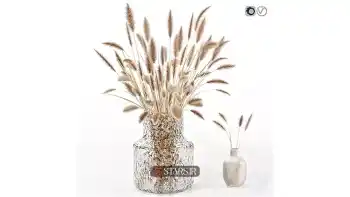 مدل سه بعدی گلدان گل مدرن 18