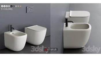 دانلود مدل سه بعدی توالت فرنگی 6