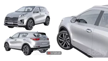 مدل سه بعدی ماشین Kia Sportage