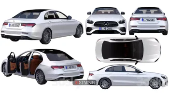 دانلود مدل سه بعدی ماشین Mercedes Benz E Class AMG Line 2021