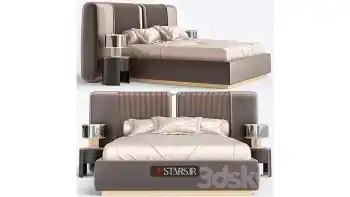 دانلود آبجکت تخت خواب کلاسیک 103