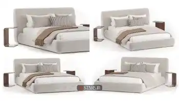 مدل سه بعدی تخت خواب مدرن 148