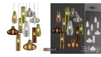 مدل سه بعدی لوستر مدرن 94