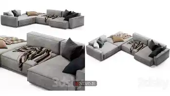 دانلود مدل سه بعدی کاناپه مدرن 140