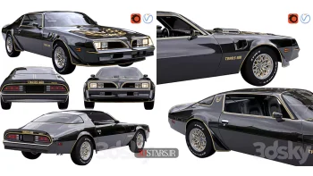 دانلود آبجکت ماشین Pontiac Firebird Trans Am 1977