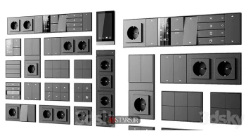 دانلود مدل سه بعدی کلید و پریز برق 4