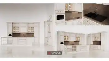 دانلود مدل سه بعدی کابینت کلاسیک 44