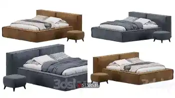 دانلود مدل سه بعدی تخت خواب مدرن 158