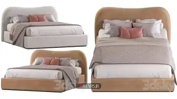 دانلود آبجکت تخت خواب مدرن 155