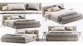 دانلود آبجکت تخت خواب مدرن 159