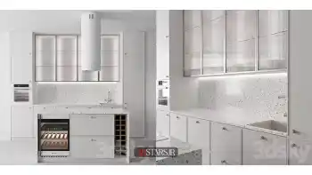 مدل سه بعدی کابینت مدرن 146