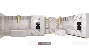 دانلود مدل سه بعدی کابینت مدرن 152