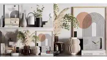 مدل سه بعدی ست دکوری مدرن 58