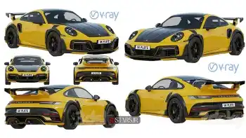 آبجکت ماشین Porsche 911 Techart GTstreet R 2022