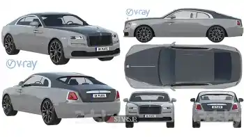 دانلود مدل سه بعدی ماشین Rolls Royce Wraith