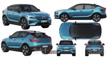 مدل سه بعدی ماشین Volvo C40 Recharge