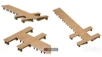 دانلود آبجکت اسکله چوبی